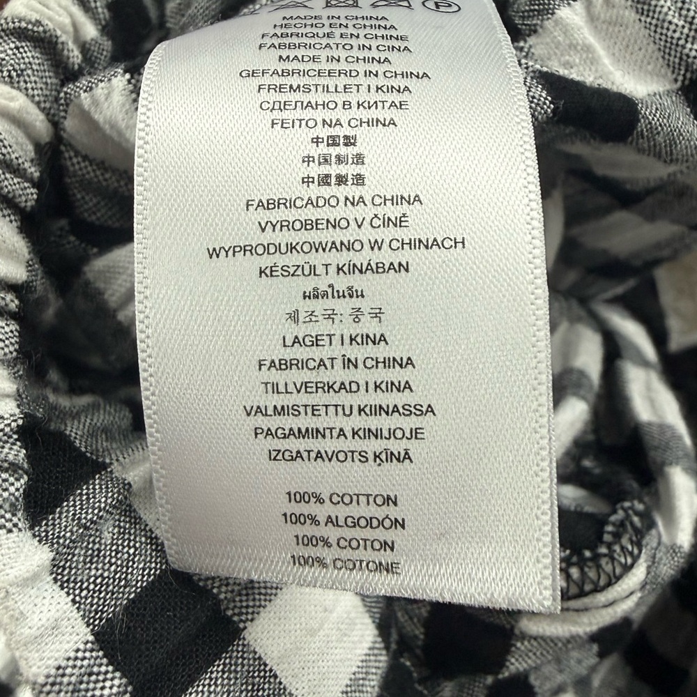 Michael Kors Black and White Gingham A-Line Skirt - Picture 3 of 3